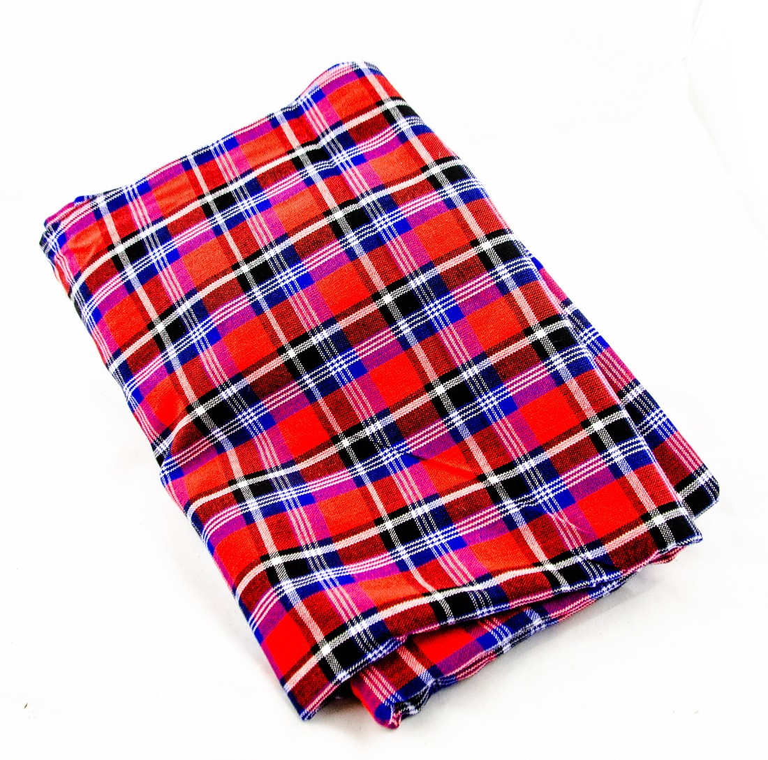 Maasai Shuka / Blanket - Shawls purple, handwoven cloth, cotton